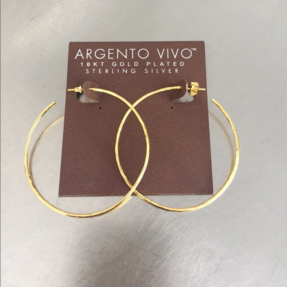 18 KT Gold Hoop Earrings