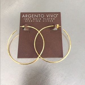 18 KT Gold Hoop Earrings