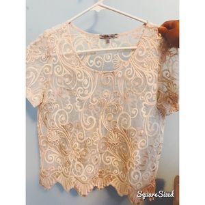 Charlotte Russe Fancy sheer shirt
