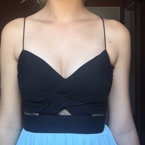 Short Black and Turqoise Blue Dress