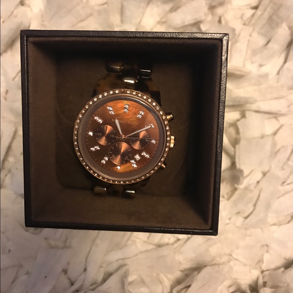 Michael Kors Tortoise Shell Brown watch