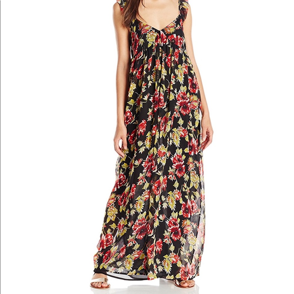 Volcom floral maxi dress