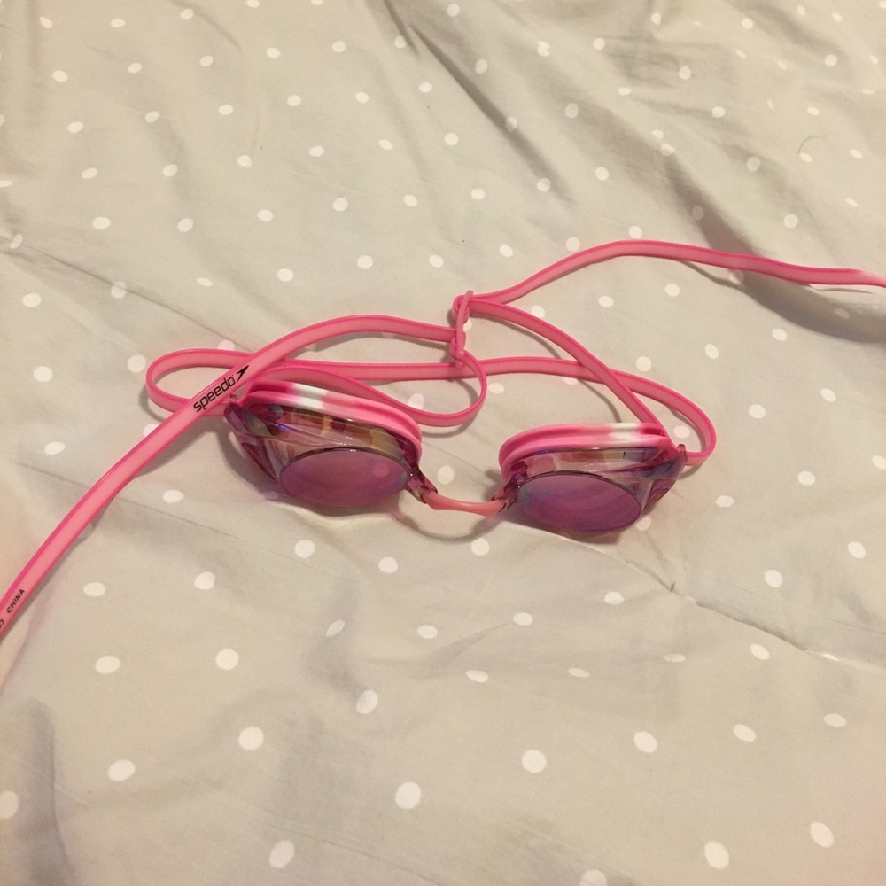 Pink Speedo Swimming Goggles