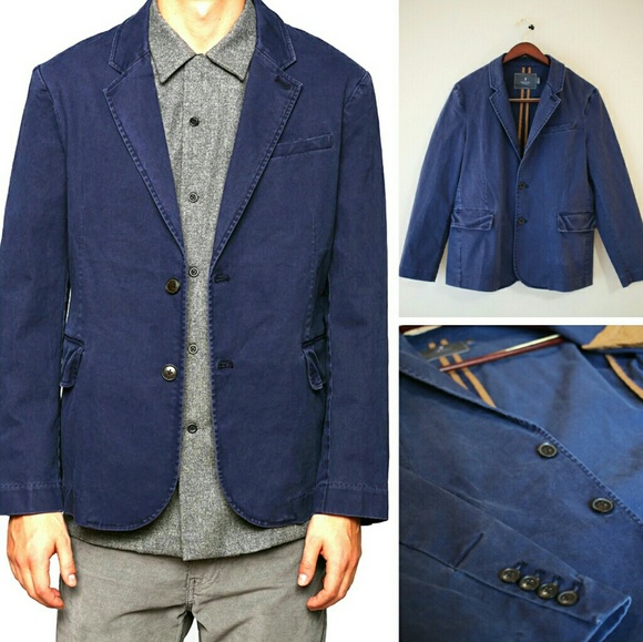 Hawkings Mcgill Other - Men's Hawkings Mcgill Navy Gecko Blazer Jacket