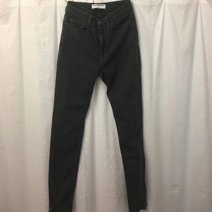 American Apparel gray high waisted jeans sz 24