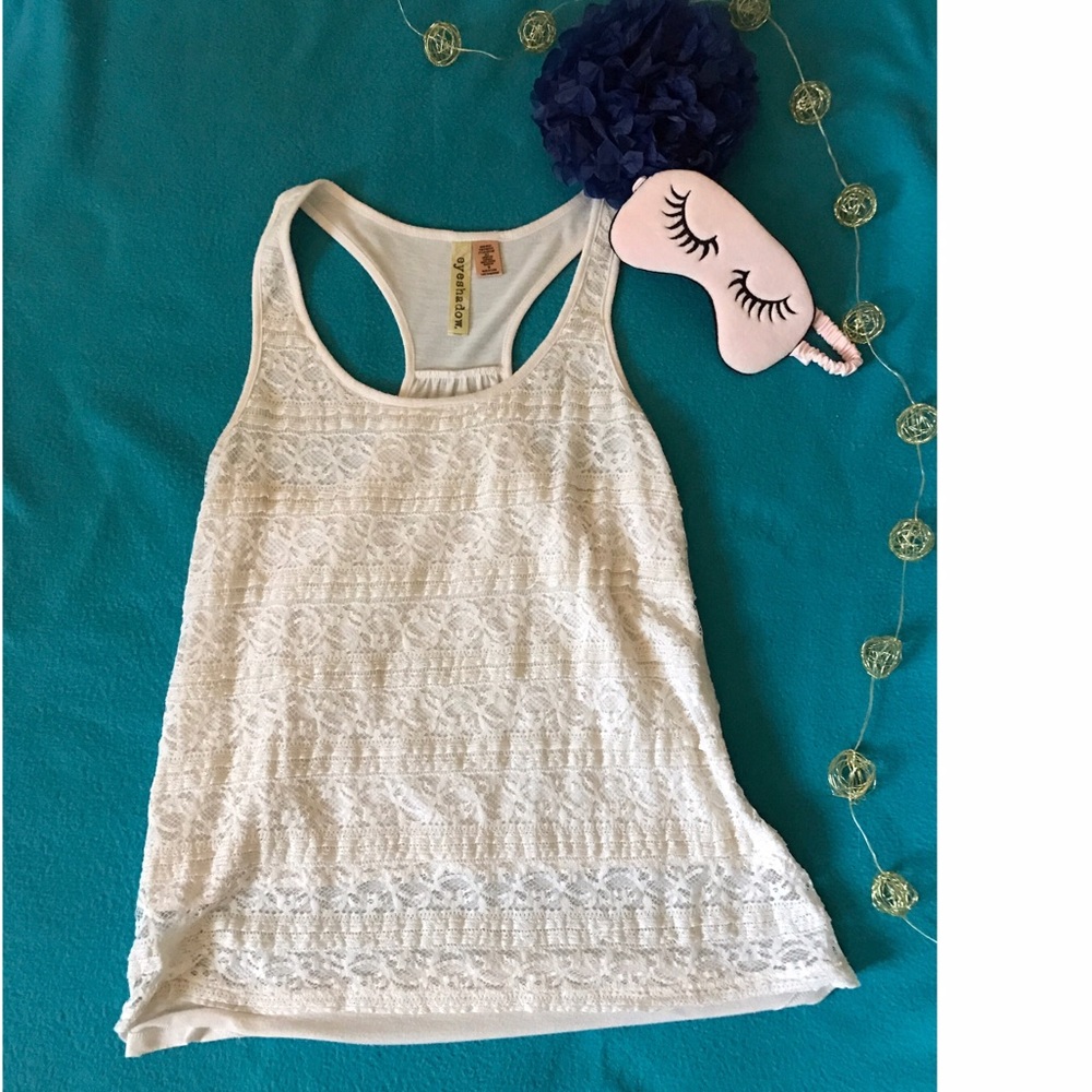 Lace cream colored tank top!