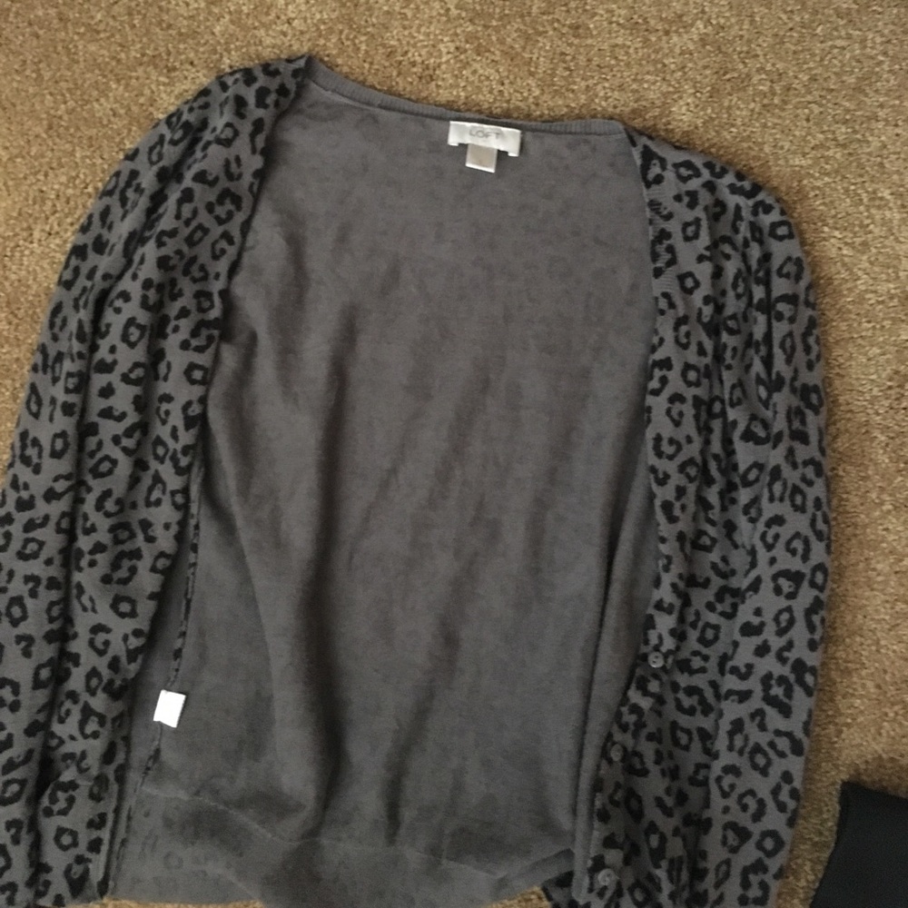 Leopard print cardigan