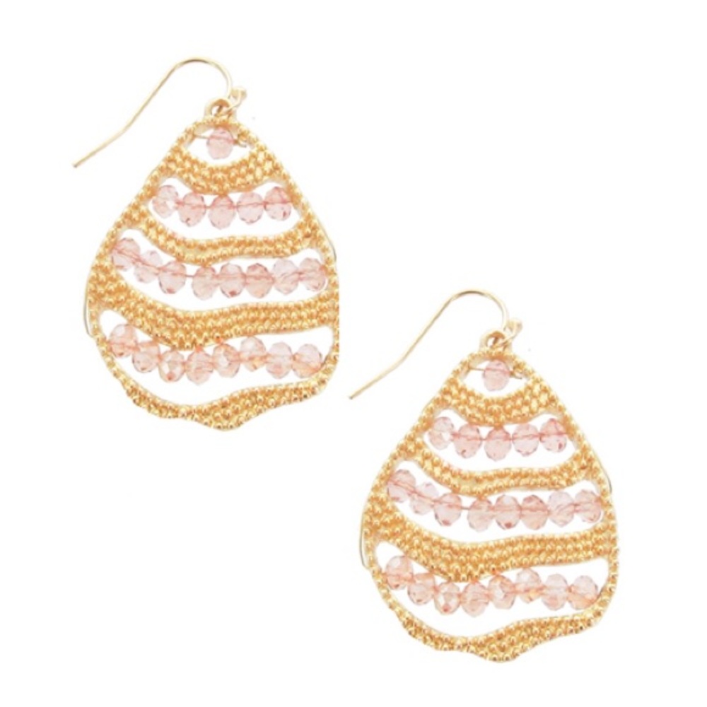 Wavy Crystal Earrings