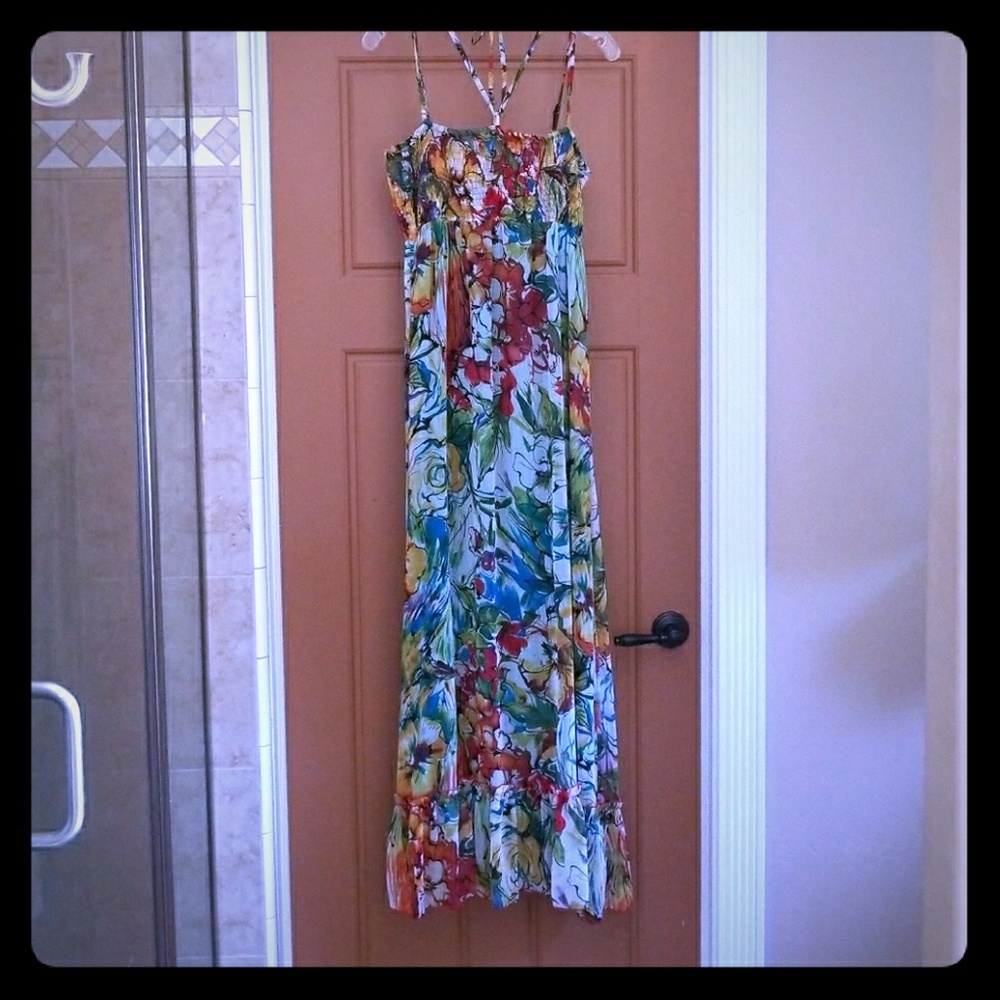 Summer Tropic Print Dress