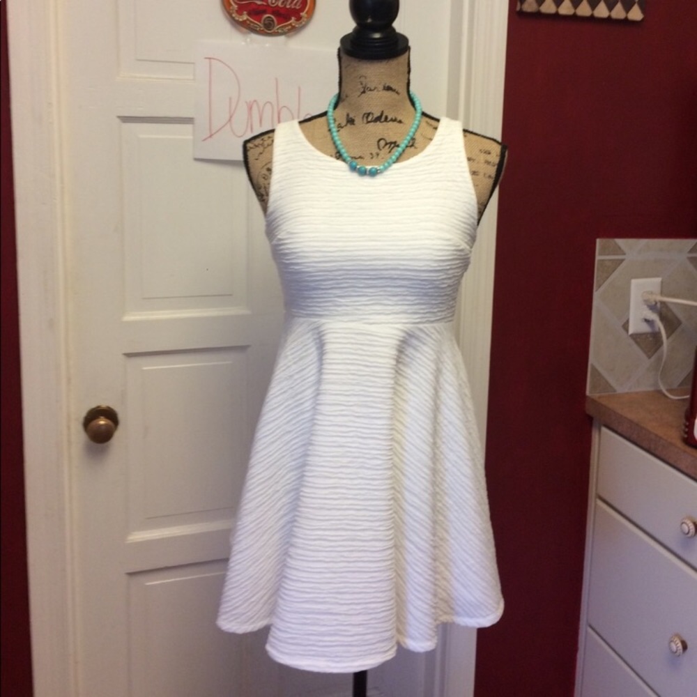 ✨Pure Winter White Skater Dress