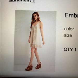 Embroidered strappy dress