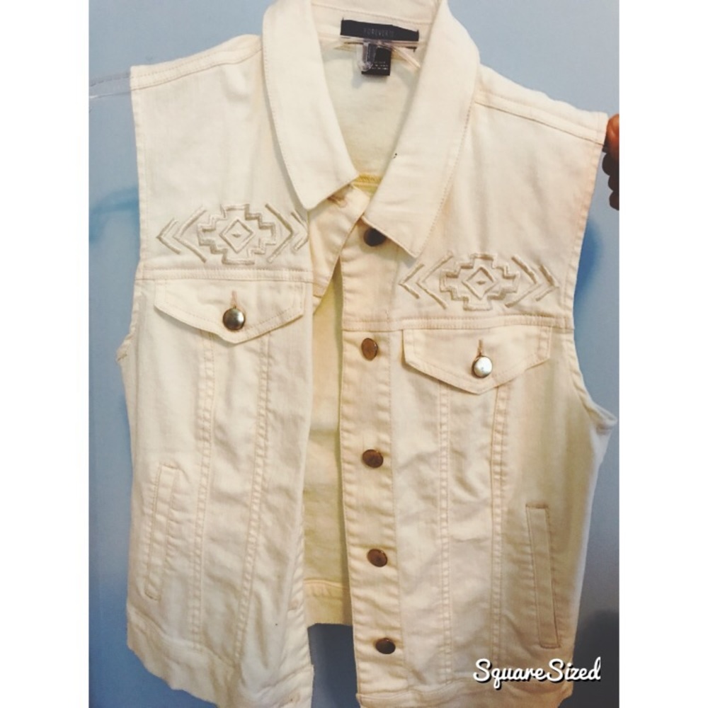 Forever 21 White vest