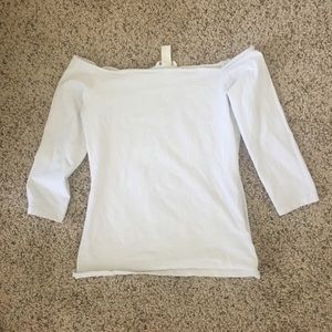 White H&M off the shoulder top
