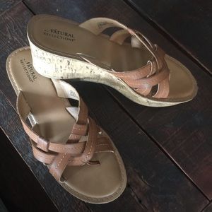natural reflections sandals size 11 Cork wedges