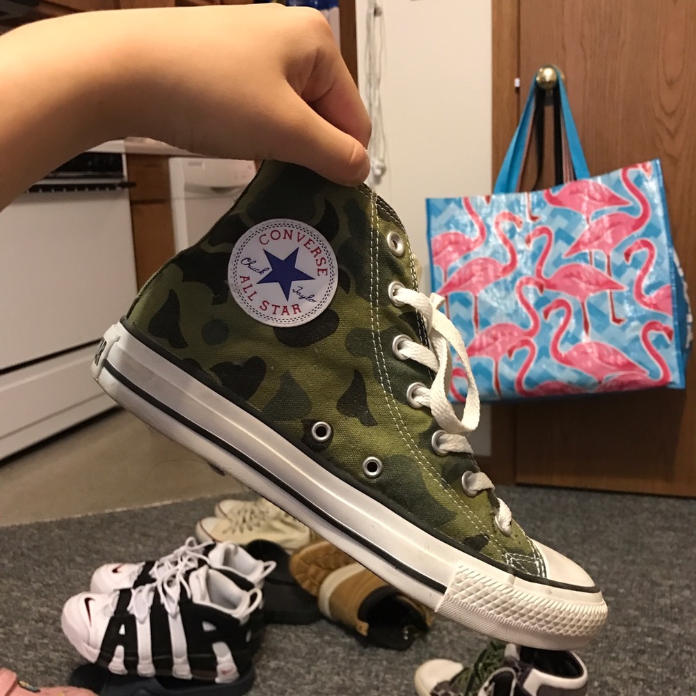 Camo Converse