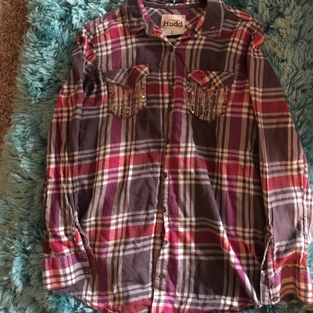 Mudd flannel long sleeve