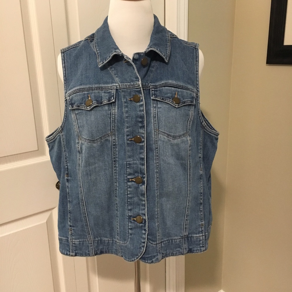 Jean jacket vest