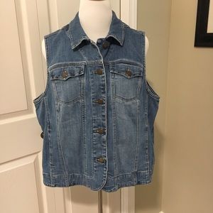 Jean jacket vest