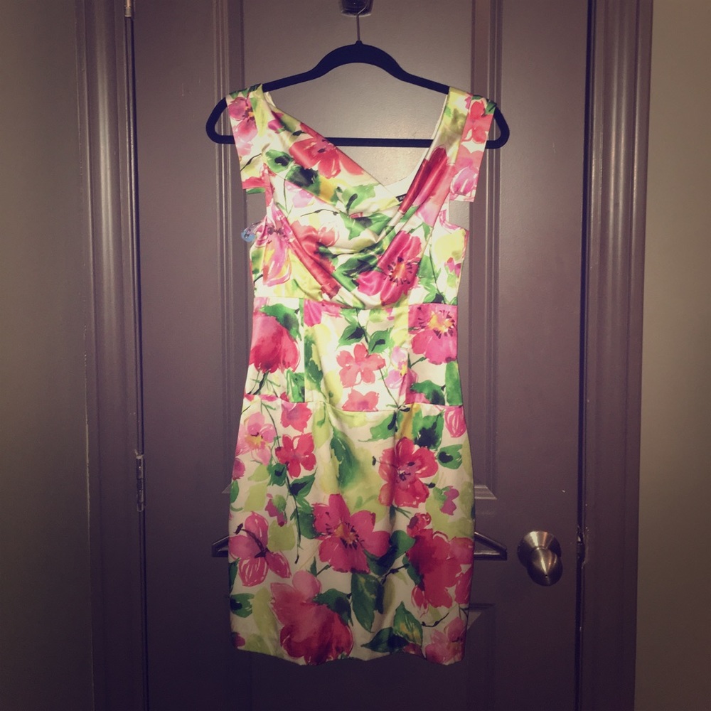 Black Halo Floral Dress