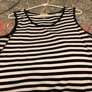 Michael Kors Tank Top Black & White Striped