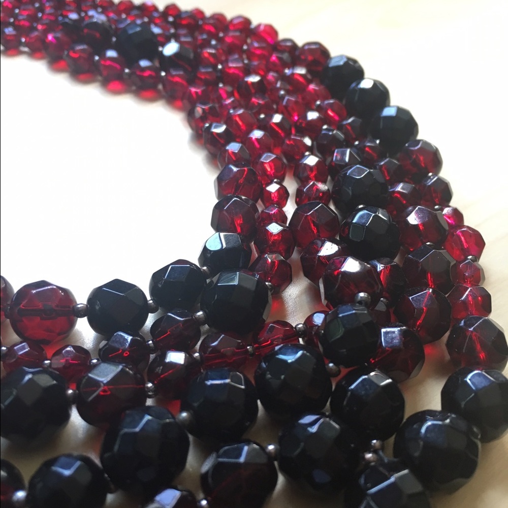 White House Black Market glass bead necklace