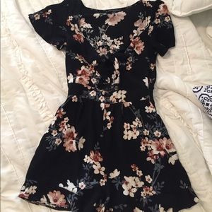 AE tie floral romper
