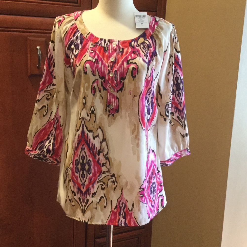 NWT Chico's peasant top SZ 0