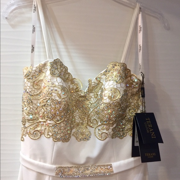 Terani Couture Evening Gown Size 8 - Picture 3 of 7