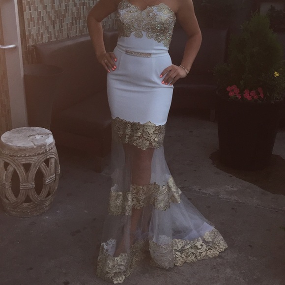 Terani Couture Evening Gown Size 8 - Picture 6 of 7