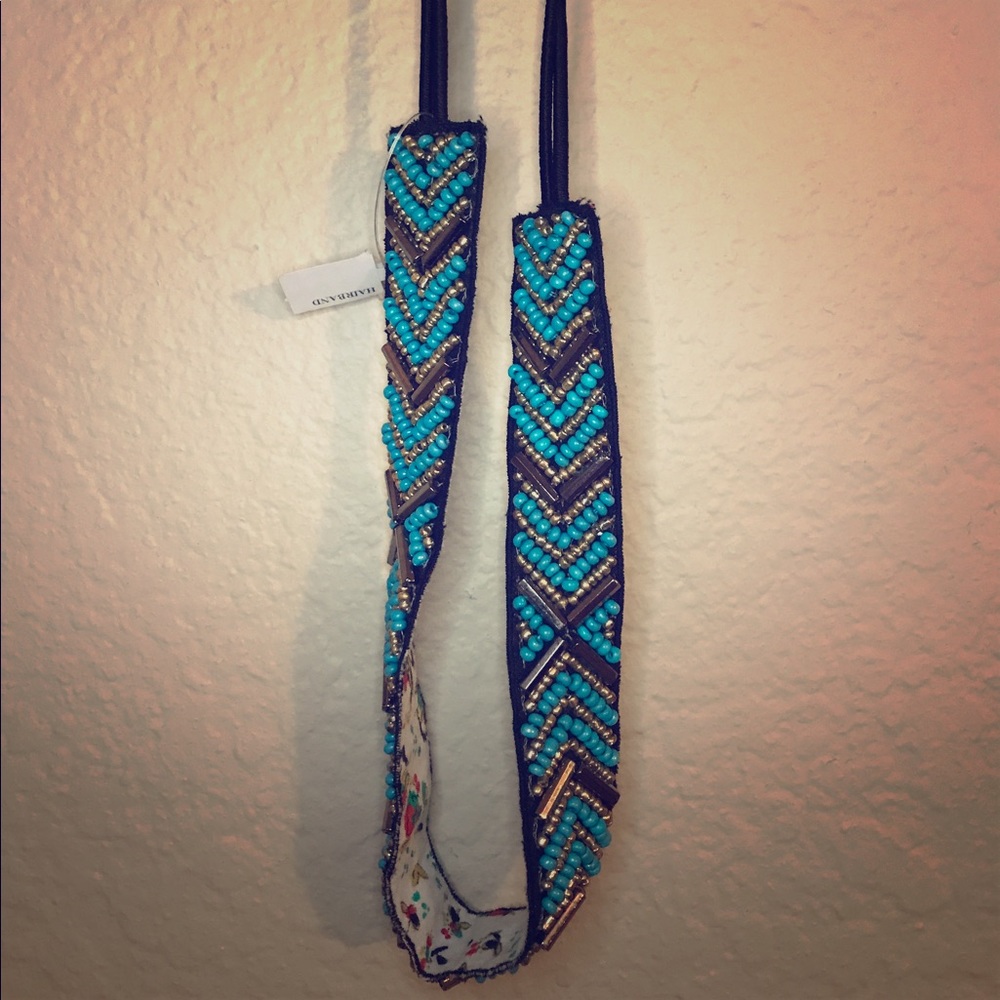 Chevron Beaded Headband