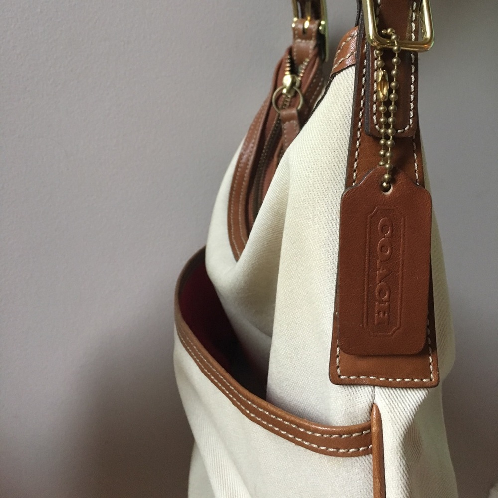 COACH Vintage Summer Weight with Leather Trim - Picture 2 of 3