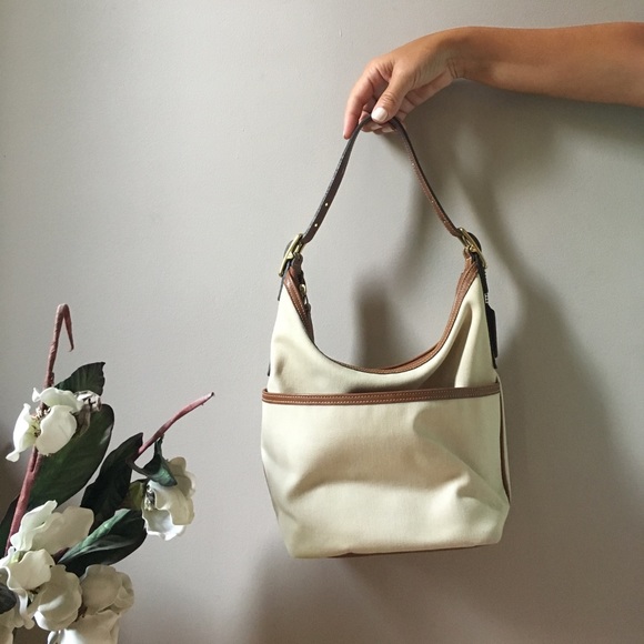 Coach Handbags - COACH Vintage Summer Weight with Leather Trim