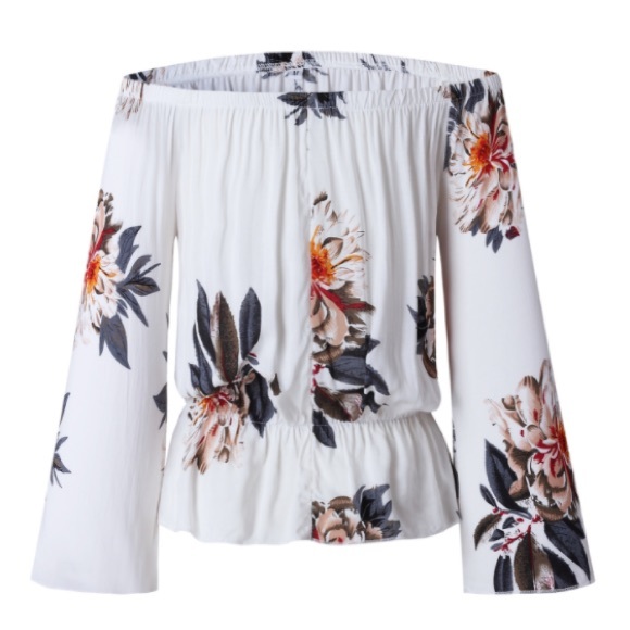 HP 🆕💕Boho Floral Off Shoulder Blouse - Picture 5 of 6