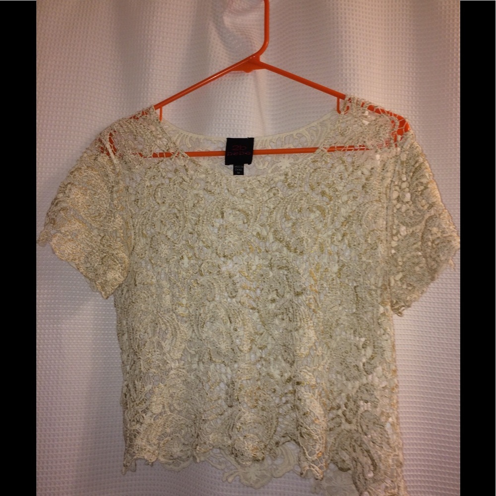 Lacey gold top
