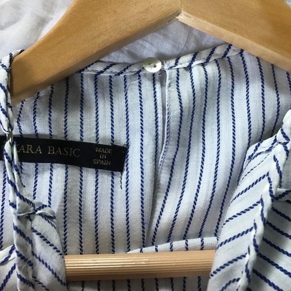 Zara Tops Pinstripe Zara Crop Tank Poshmark