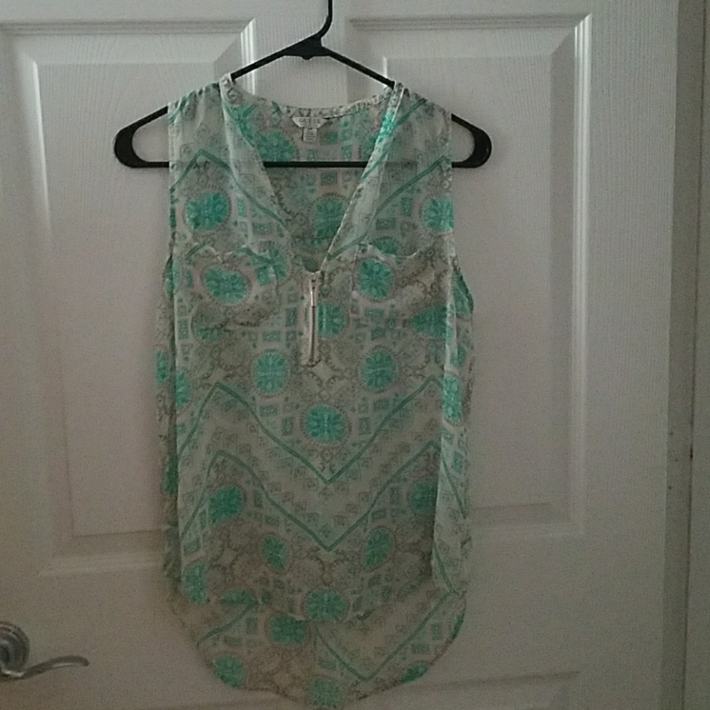 sheer blouse from Guess