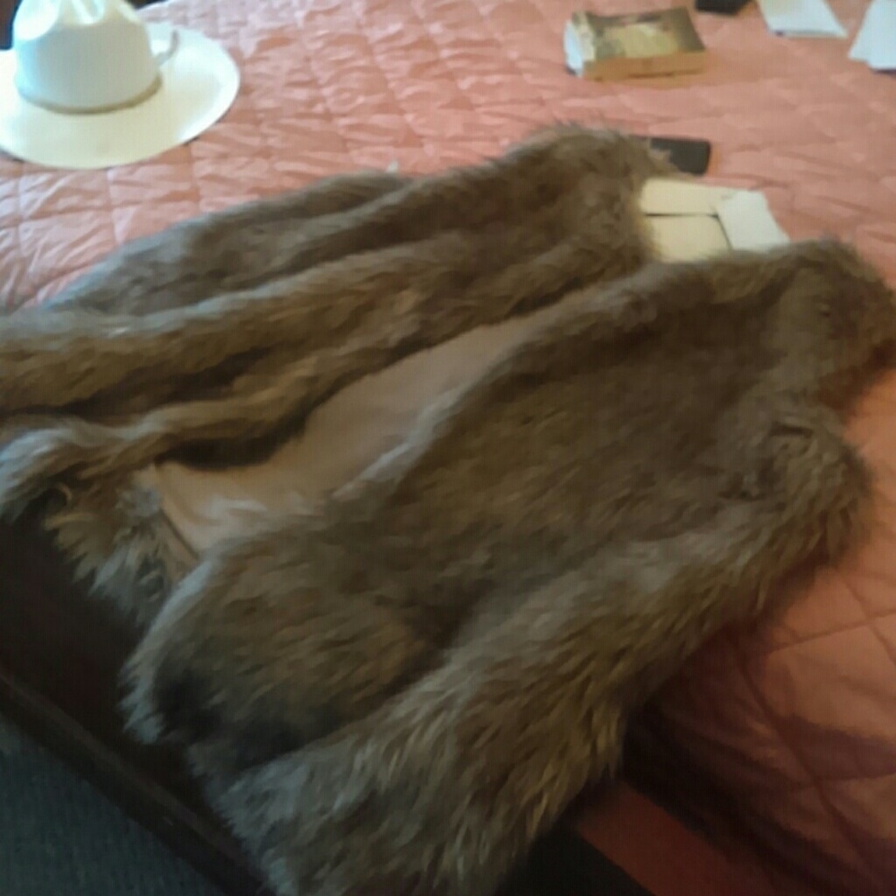 Faux fur vest
