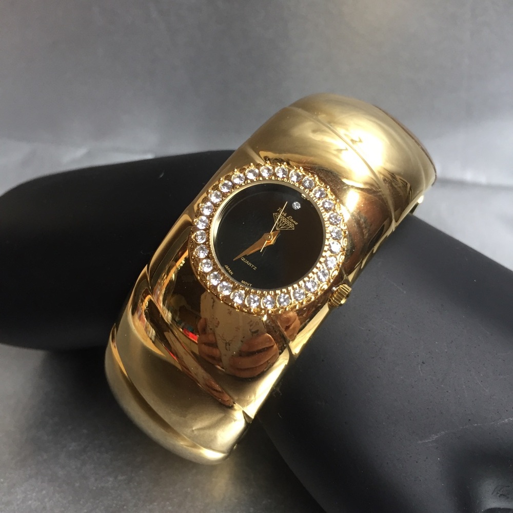 NWOT Park Lane Golden Bracelet Watch w/ Jewels