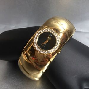 NWOT Park Lane Golden Bracelet Watch w/ Jewels