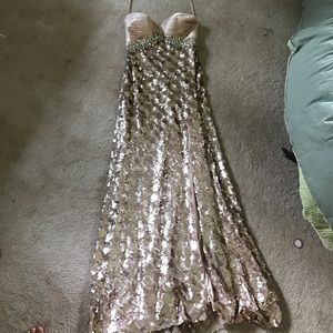 Night Moves sequin prom dress - size 12