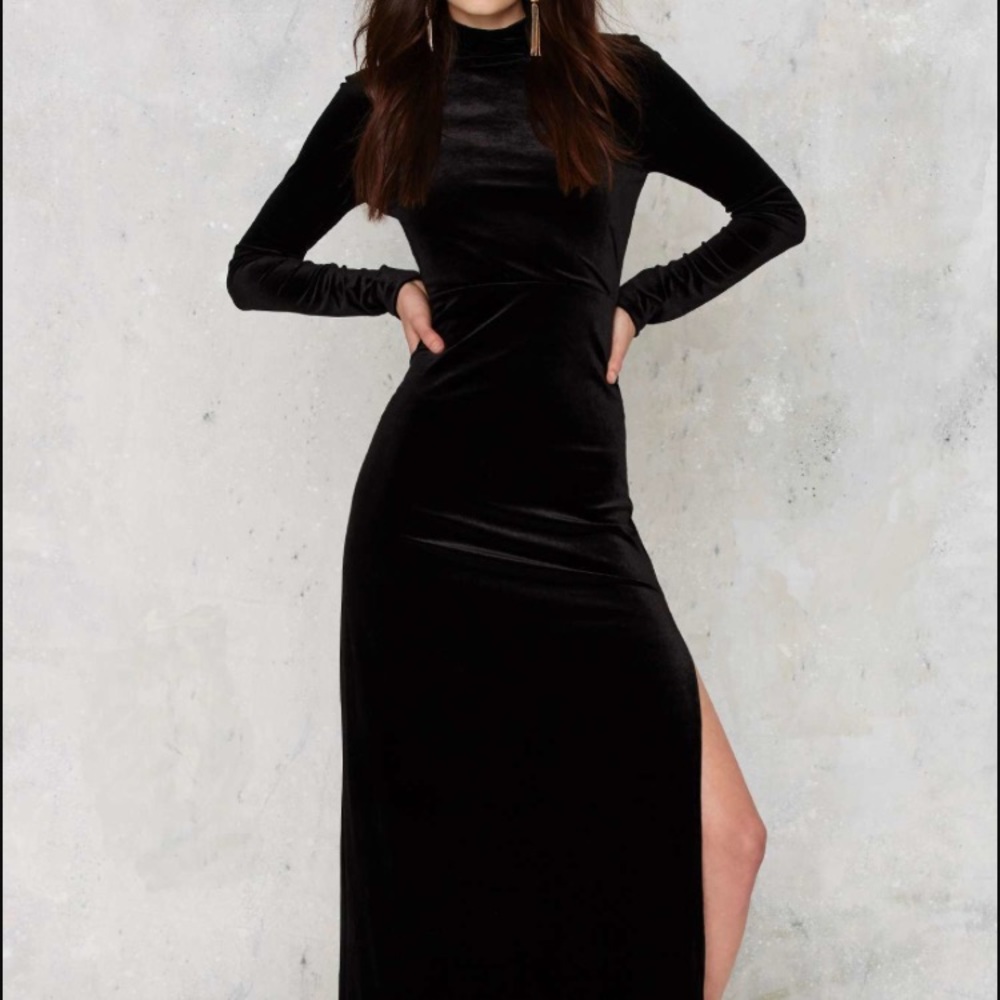 NastyGal Black Zealot Dress in Size M