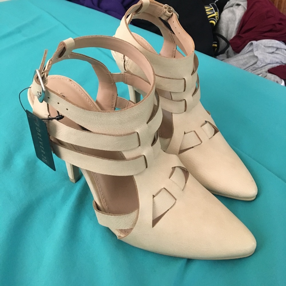 Nude high heels
