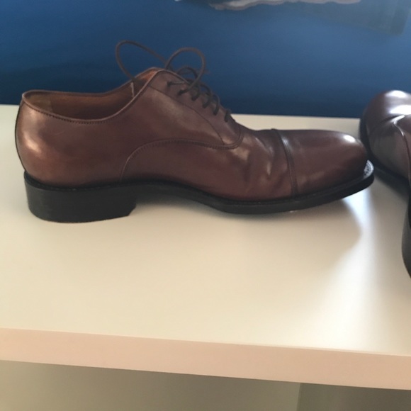 Giorgio Armani men\'s brown leather dress shoe