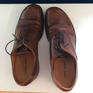 Giorgio Armani men's brown leather dress shoe
