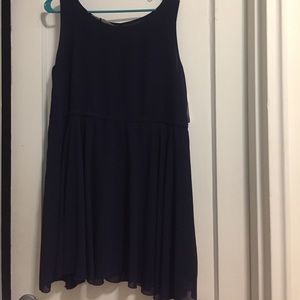 Navy blue summer dress with sexy back size L