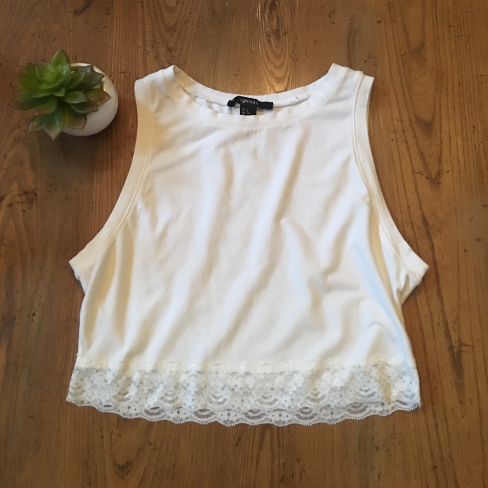 Forever 21 Lace Crop Top