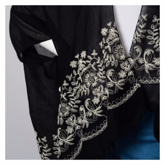 πLAST 1 π Embroidered Festival Bohemian Kimono - Picture 5 of 5