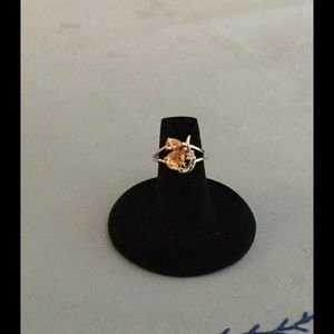 Brown morganite ring