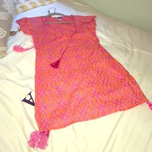 Tropical V-neck Coverup