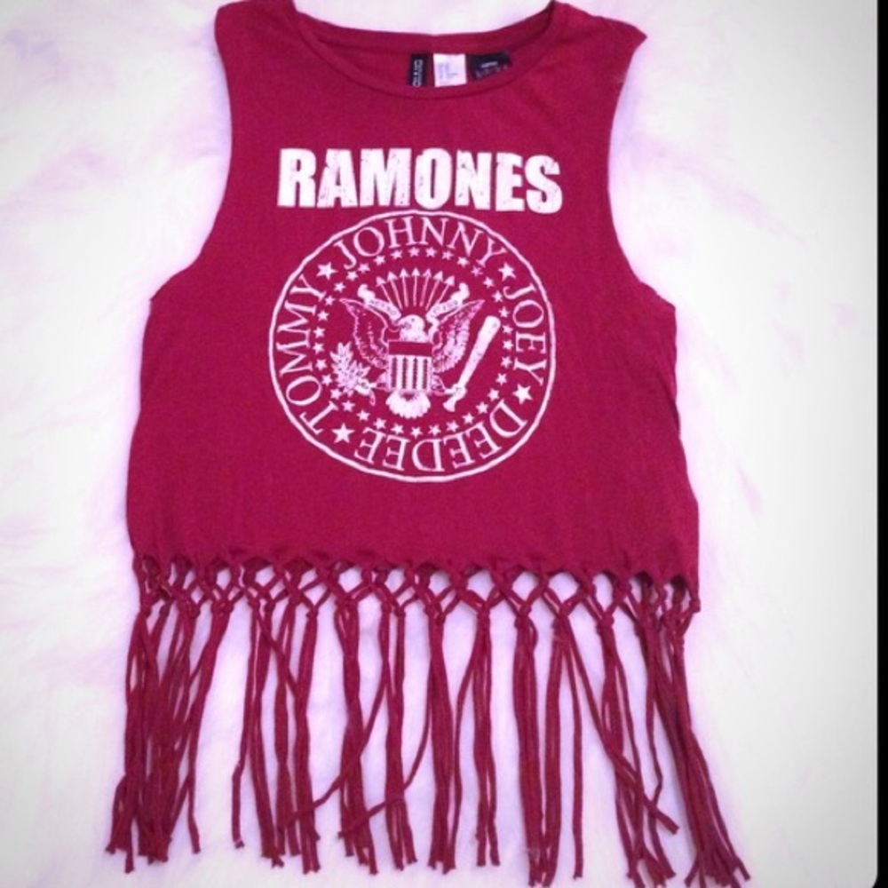 HnM Ramones Fringe Tank